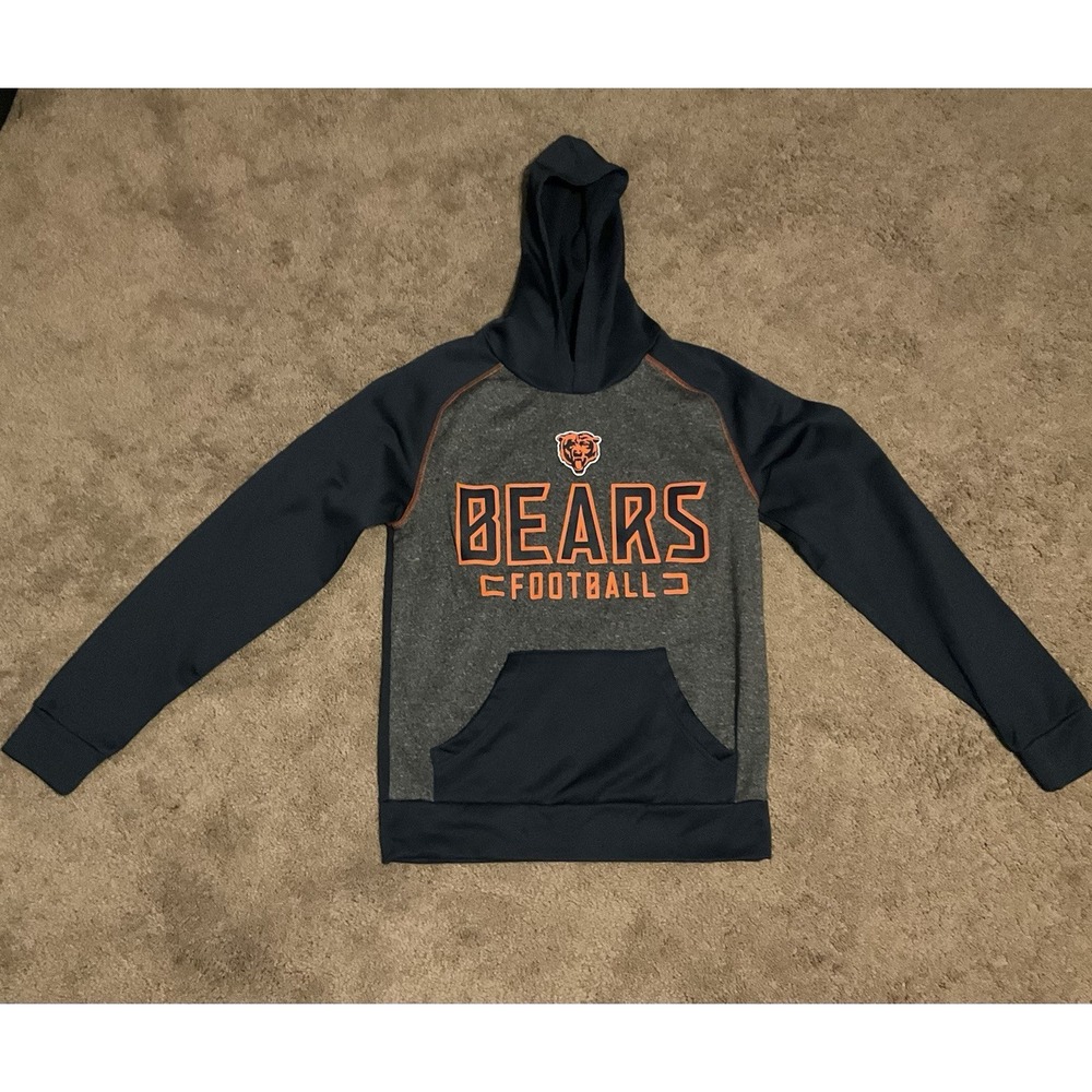 Sz s/p/ch‎ Fanatics Chicago Bears Colorblock  Football Pullover Hoodie Excellent